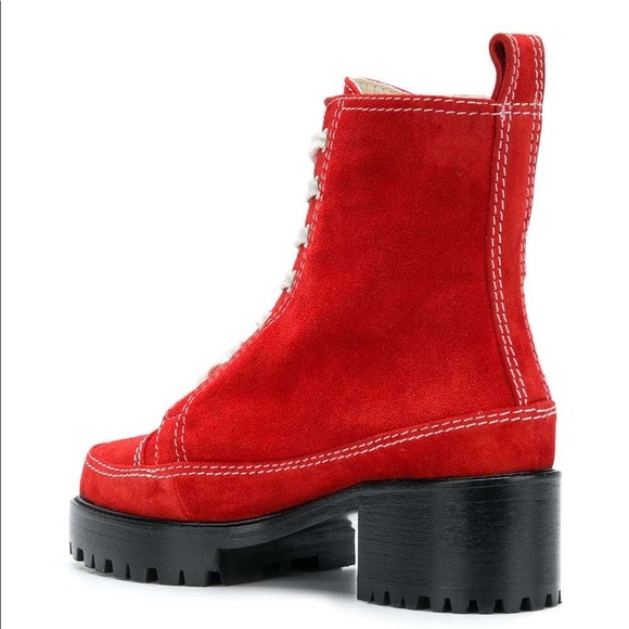 Nicole Saldana Chris Boot - Picasso Red Suede - 39 - Picture 4 of 10